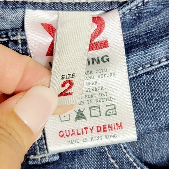 X2 Quality Denim Washing Wide Leg Women's Jeans - Picture 4 of 9
